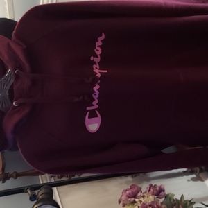 Champion Burgandy Hooded Sweatshirt  Size 2X